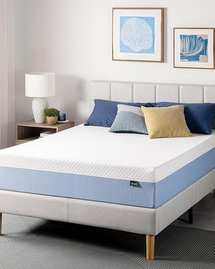 ZINUS 12 Inch Cooling Essential Memory Foam Mattress [New Version], Queen, Fiberglass Free, Medium Feel, Cooling Airflow Memory Foam, Certified Safe Foams & Fabric, Mattress in A Box - LeafyLoom