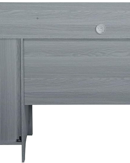 Techni Mobili Classic Office Storage Writing Desk, Grey - LeafyLoom
