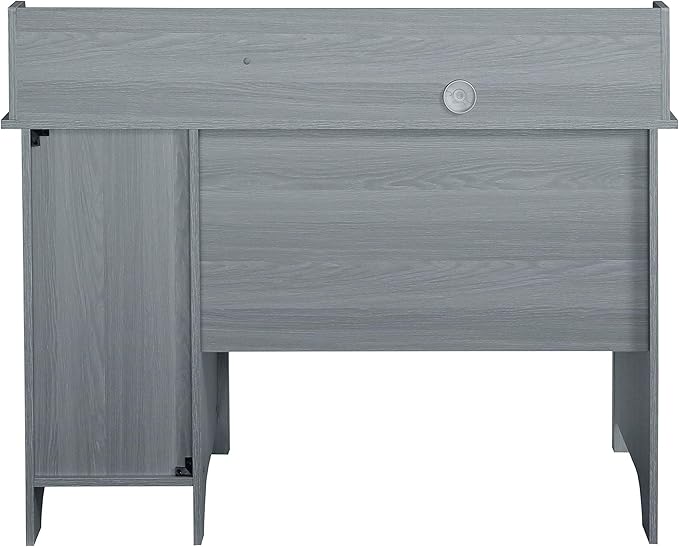 Techni Mobili Classic Office Storage Writing Desk, Grey - LeafyLoom