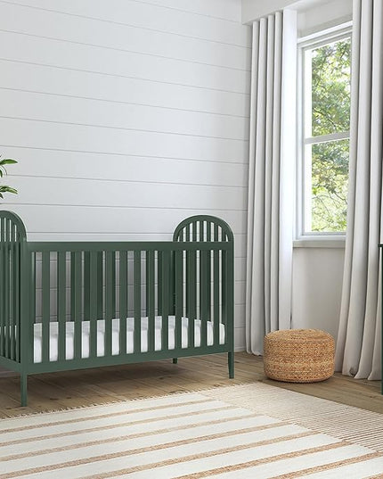 DaVinci, Beau 3-in-1 Convertible Crib in Forest Green, Greenguard Gold Certified - LeafyLoom