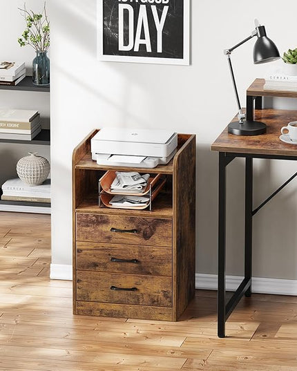 SUPERJARE File Cabinet with Charging Station - LeafyLoom