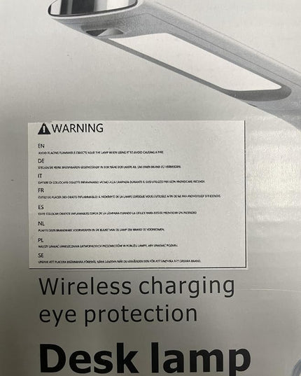 LED Desk Lamp with USB Charging Port, 10W wireless charger, Stepless dimmable, Natural Lights, Desk Lights for Home Office, Office Desk Lamp Eye Caring Reading Light, Gesture Control Table Lamp - LeafyLoom