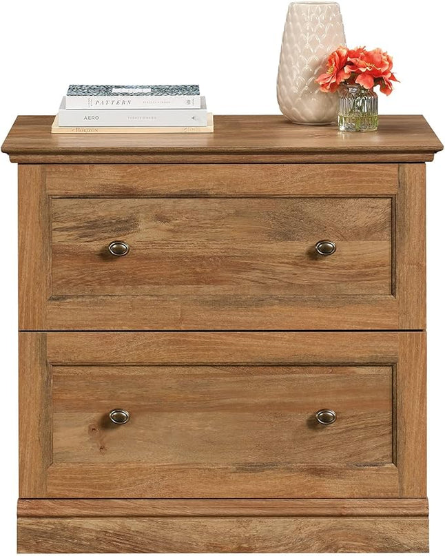 Sauder Barrister Lane Lateral File, L: 32.36" x W: 19.53" x H: 29.76", Sindoori Mango Finish - LeafyLoom