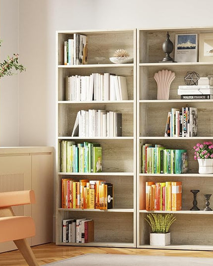 IRONCK Bookshelves and Bookcases Floor Standing 6 Tier Display Storage Shelves 70in Tall Bookcase Home Decor Furniture for Home Office, Living Room, Bed Room - LeafyLoom