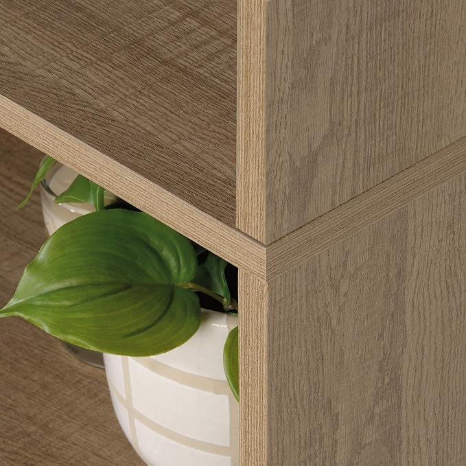 Sauder Beginnings Bookcase With Doors/ Book shelf, Summer Oak finish - LeafyLoom