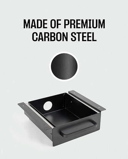 Under Desk Drawer For Desk, Standing Desk Drawer Attachment Under Desk Drawer Slide Out, Carbon Steel Office Drawers Under Desk Pull Out Undermount Drawer, Sliding Underdesk Drawer - 21.5*14*2.8 in - LeafyLoom