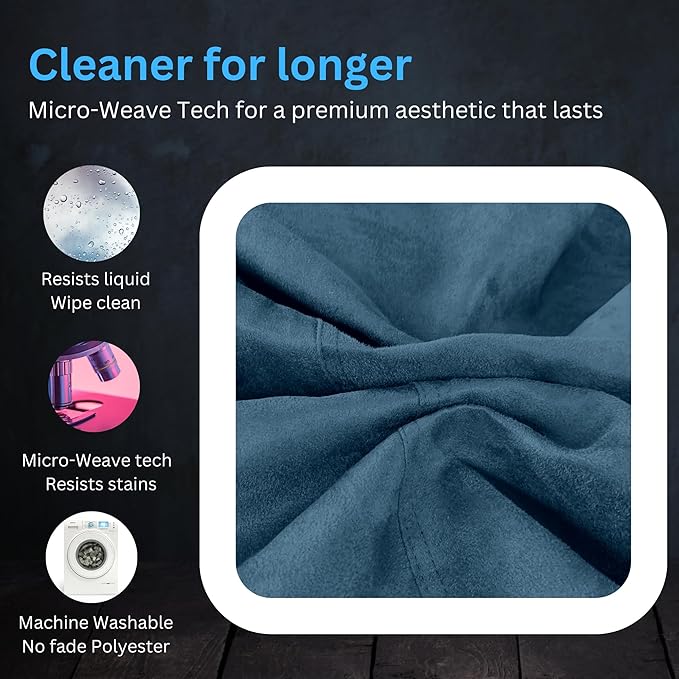 Bean Bag Stuffed Animal Storage Or Cover | No Filler | Extra Large | for Adults Or Kids | Double Stitched | Durable Zipper | Premium Microsuede - LeafyLoom