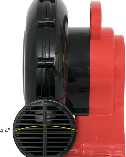 XPOWER BR-15 ¼ HP Indoor/Outdoor Inflatable Blower Fan for Holiday/Yard Decorations, Bounce Houses, Movie Screens,Black/Red - LeafyLoom