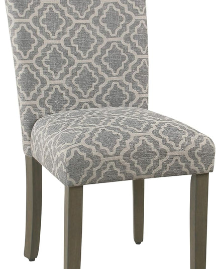 HomePop Parsons Classic Upholstered Accent Dining Chair, Pack of 2, Grey - LeafyLoom