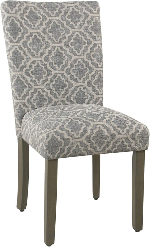 HomePop Parsons Classic Upholstered Accent Dining Chair, Pack of 2, Grey - LeafyLoom