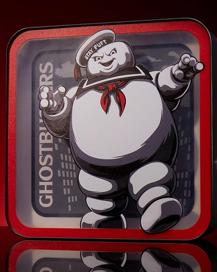 Numskull NS4833 Ghostbusters Stay Puft Acrylic Logo Desk Lamp - LeafyLoom