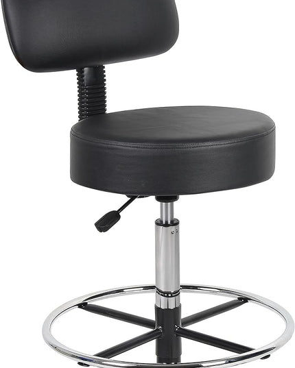 Boss Office Products Be Well Medical Spa Drafting Sool with Back in Black - LeafyLoom