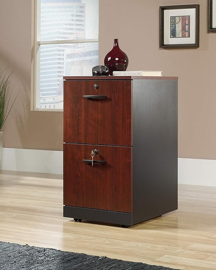 Sauder County Line Dresser, L: 15.55" x W: 19.45" x H: 28.54", Classic Cherry Finish - LeafyLoom