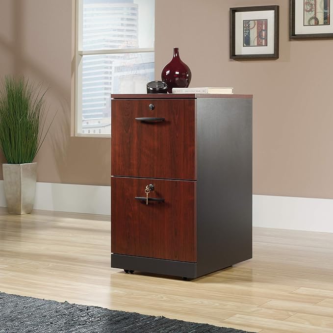Sauder County Line Dresser, L: 15.55" x W: 19.45" x H: 28.54", Classic Cherry Finish - LeafyLoom