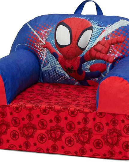 Delta Children Cozee Buddy Flip-Out Kids Chair, Spidey and His Amazing Friends - LeafyLoom