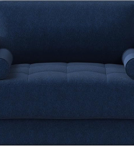 Lifestyle Solutions Lexington Armchair, Navy Blue - LeafyLoom