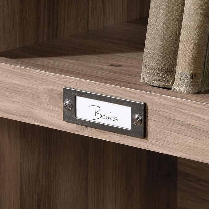 Sauder Barrister Lane Cubby Bookcase/ Book Shelf for Storage and Display, Salt Oak finish - LeafyLoom
