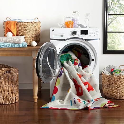 Eric Carle "The Very Hungry Caterpillar Elementary Dream Big Little One Kids Machine Washable Area Rug, White/Grey, 4'11"x6'6" - LeafyLoom