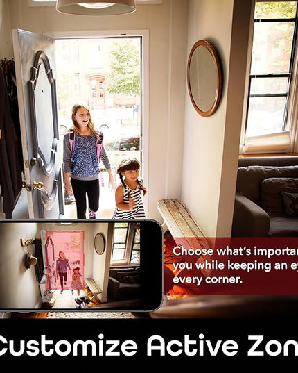 Scope indoor 1080p HD Smart Auto-Tracking Security Camera, White, Motion Only Geeni