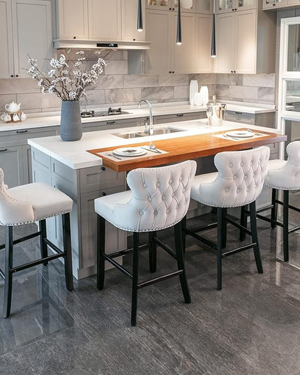 NicBex Haerin-SD-00379-LWJ Dining Chairs, 22"x19"x37", Beige - LeafyLoom