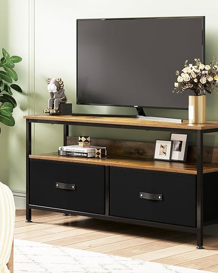 IDEALHOUSE Dresser TV Stand 50 Inch Entertainment Center with Storage TV Stand for Bedroom Small TV Stand Dresser with Drawers and Shelves, TV & Media Console Table Furniture for Living Room, Brown - LeafyLoom