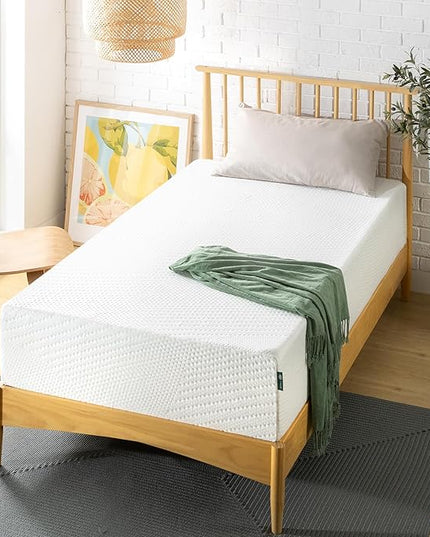 ZINUS 12 Inch Green Tea Essential Memory Foam Mattress, Twin, Mattress in A Box, Affordable Mattress, CertiPUR-US Certified - LeafyLoom