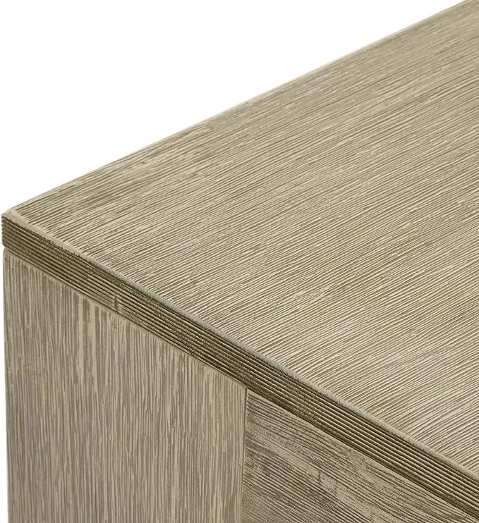 Plank+Beam Modern Rectangular Coffee Table, Solid Wood, 40 Inch, Rectangle Coffee Table for Living Room, Mini Center Tables for Small Spaces, Small Living Space Tea Table, Seashell Wirebrush - LeafyLoom