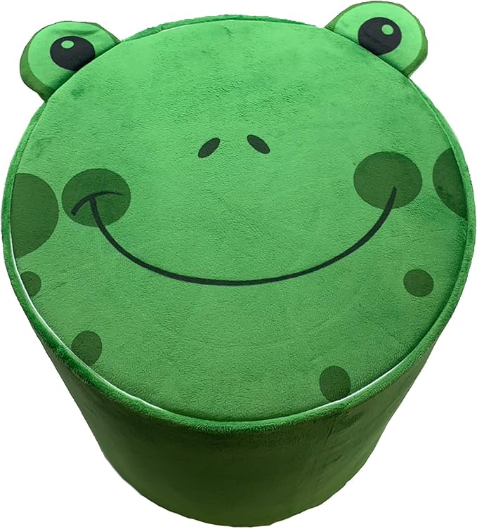 Storl Organizer Storage Stool for Toy and Cloth and Kids Stool (Frog, 12Wx13H) - LeafyLoom