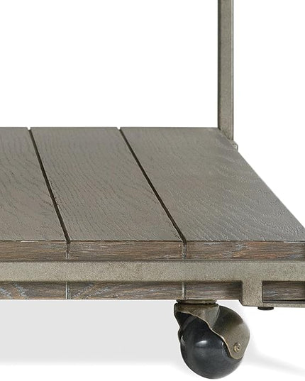 NicBex Coffee Table Wooden Coffee Table with Storage Rectangle Center Tables with Open Bottom Shelf and Casters Dining Table for Living Room, Dining Room, Office, and Bedroom,50" W, Gray - LeafyLoom