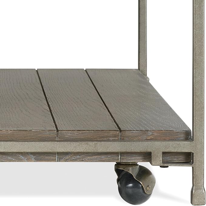 NicBex Coffee Table Wooden Coffee Table with Storage Rectangle Center Tables with Open Bottom Shelf and Casters Dining Table for Living Room, Dining Room, Office, and Bedroom,50" W, Gray - LeafyLoom