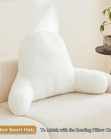 XeGe Reading Pillow Filling (No Cover), Fluffy Backrest Pillow Filler for Bed Sitting Up, Adults Kids Sit Up Back Support Pillow Insert with Arms for Couch Chair Car Home Decoration, Shredded Foam - LeafyLoom
