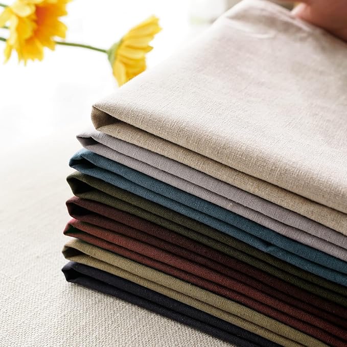 Jeanerlor Pack of 2 24 x 24 Inch Cotton Linen Soft Soild Decorative Square Throw Pillow Covers Green Cushion Case Set for Bedroom/Sofa/Car 60 x 60 cm,Earth Yellow - LeafyLoom