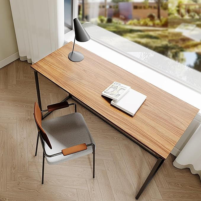 Folding Desk 30 Inch - Small Foldable Desk for Small Space Minimalist, Space Saving Collapsible Compact Desk Portable Table for Craft, Writing, Study and Work (No Assembly Required) - LeafyLoom