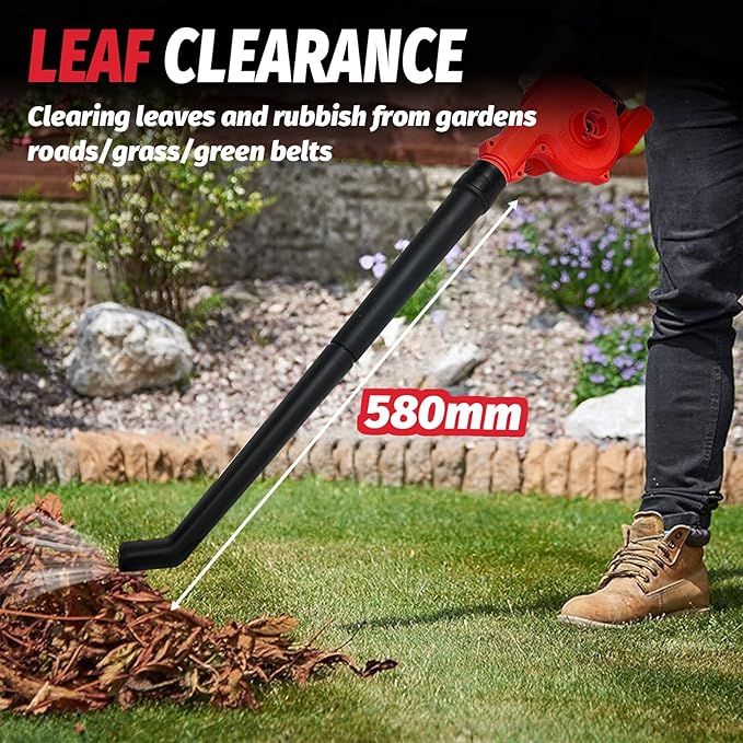 PEDONYMini Cordless Leaf Blower for Milwaukee 18V Battery, Vacuum150CFM Up to 120MPH, 2-in-1 Handle Electric Blower(Battery Not Included) - LeafyLoom