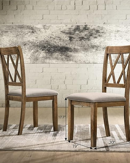 NicBex Haerin-SD-00149-LWJ Dining Chairs, 20"x19"x38", Brown - LeafyLoom