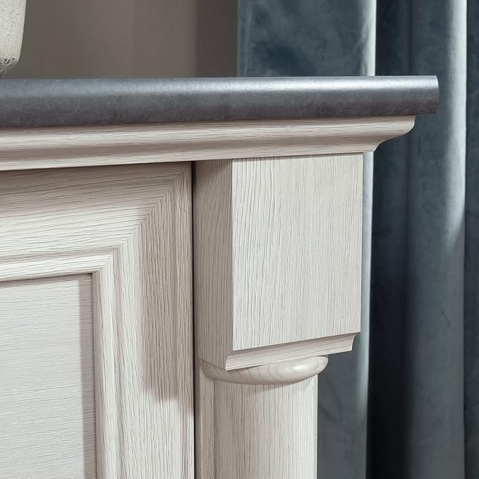 Sauder Palladia Lateral File, L: 36.81" x W: 22.01" x H: 29.61", Glacier Oak - LeafyLoom