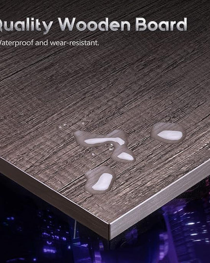 Casaottima Gaming Desk L Shaped Computer Desk, Corner Desk for Home Office with Monitor Stand 66", Gray Oak - LeafyLoom