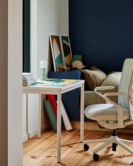 Branch Daily Desk - Functional At Home Office Desk with Effortless Assembly, Timeless Design, Rounded Corners, and Built-in Cable Notch - 48” W x 28.5” H x 24” D - Walnut Work Table - LeafyLoom