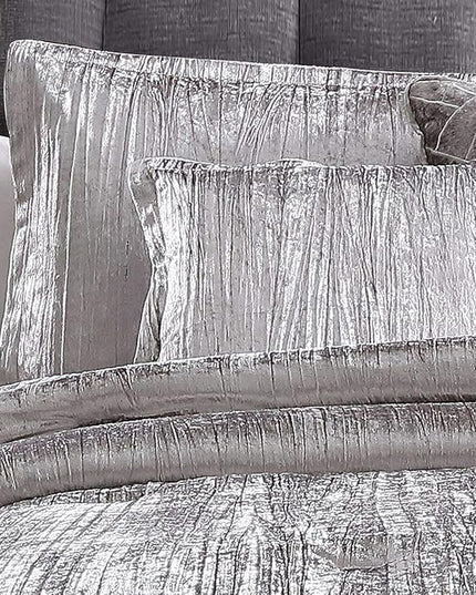 Riverbrook Home Turin Comforter Set, Twin, Silver, 6-Piece Set - LeafyLoom