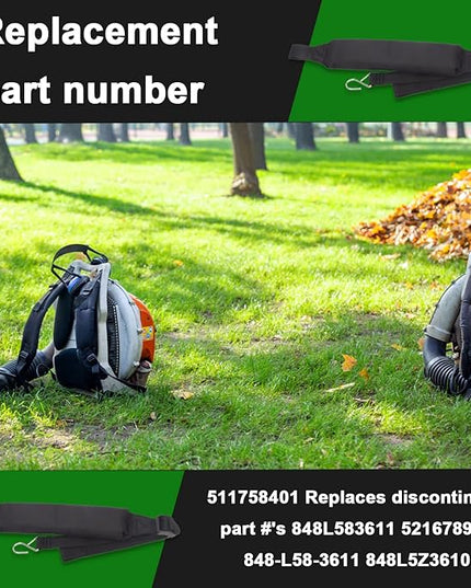 2 Pack 511758401 Leaf Blower Shoulder Straps for RedMax EBZ8500RH EB4401 EB4300 EBZ8500 EBZ8050RH EBZ8050 EBZ8001RH EBZ8001 EBZ7500RH EBZ7500 EBZ6500RH EBZ6500 EBZ8000 - LeafyLoom