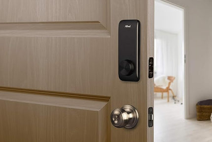 Alfred DB2-B Smart Door Lock Deadbolt Touchscreen Keypad, Pin Code + Key Entry + Bluetooth, Up to 20 Pin Codes (Black) ALFRED