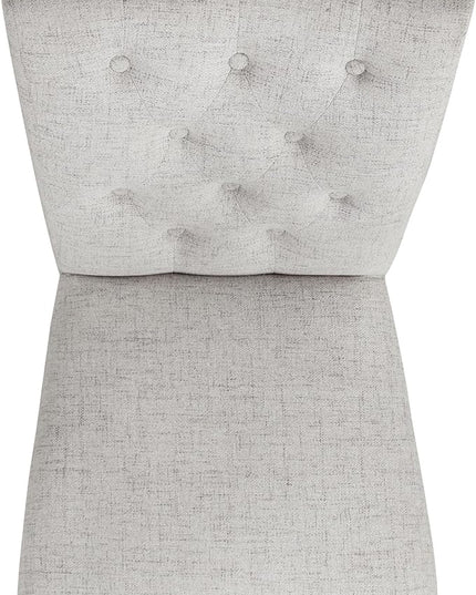 HomePop Classic Parsons Dining Chairs, Pack of 2, Neutral Textured Solid Woven - LeafyLoom