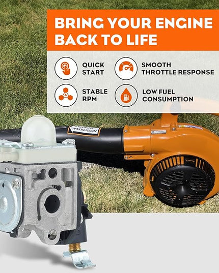 Hipa RB-K106 PB-250LN Carburetor with Repower Kit Spark Plug for Echo Leaf Blower PB250 ES-250 PB-250 PB-250LN Handheld Blower A021003661 Carb - LeafyLoom