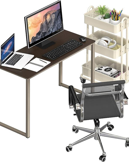 SHW Home Office 32-Inch Computer Desk, Espresso - LeafyLoom