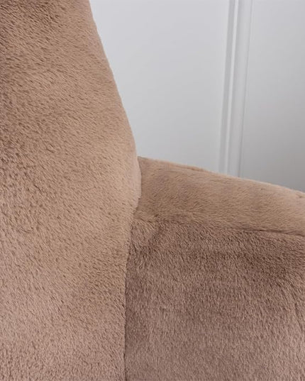 A Nice Night Faux Fur Reading Pillow Bed Wedge Large Adult Children Backrest with Arms Back Support for Sitting Up in Bed/Couch for Bedrest,Khaki - LeafyLoom