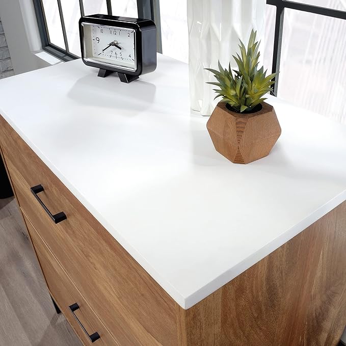 Sauder Tremont Row Lateral File, L: 15.71" x W: 27.95" x H: 29.53", Sindoori Mango - LeafyLoom