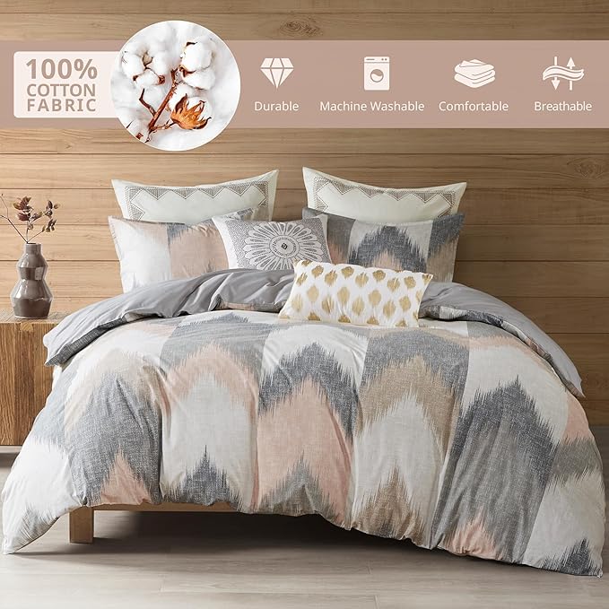 INK+IVY Alpine Comforter Mini Set, King/Cal King, Blush - LeafyLoom