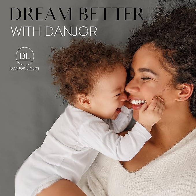 Danjor Linens Twin XL Sheets - Hotel Luxury Essentials Bedding - 4 pc Soft Bedding & Pillowcases Set with Deep Pockets - Breathable Bed Sheets, Wrinkle Free - Grey Sheets - LeafyLoom