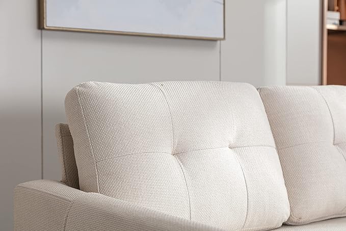 72.44" L-Shaped Reversible Sectional Sofa w/Pull Out Bed & Storage Chaise Lounge,Interior Furniture Comfy Sleeper Corner Couch with 3 Throw Pillows and Pockets,for Dorm,Apartment, Beige-1 - LeafyLoom