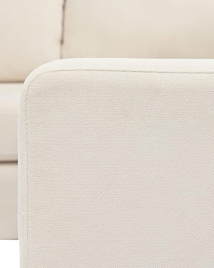 Modern U Shaped, Oversized 3 Piece Modular Sectional 6-8 Persons,Living Room Thick Seat and Back Cushions,Sofas & Couches for Apartment,Office,Gray, Beige-B - LeafyLoom